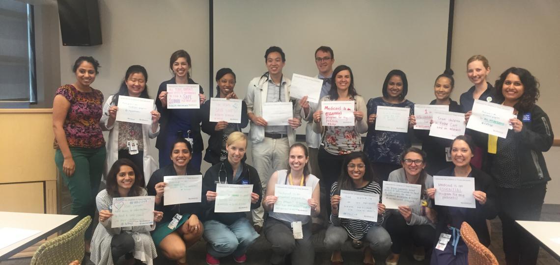 Pediatric residents advocacy activities