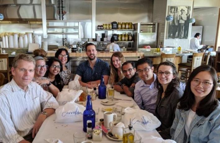 A farwell lunch to celebrate Paul Pang's accomplishments and bon voyage to Stanford.