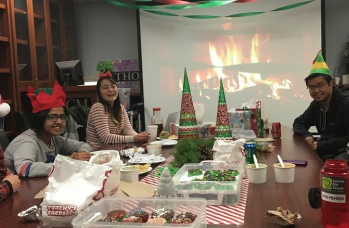 2018 Holiday Party A skeleton crew over the holidays but we know how to party!