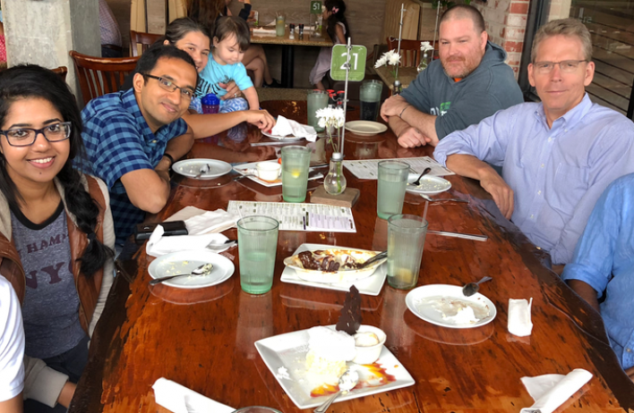 Lab Lunch Cooper lab members had a lunch outing to celebrate Ravi Singh's Cell Reports paper.